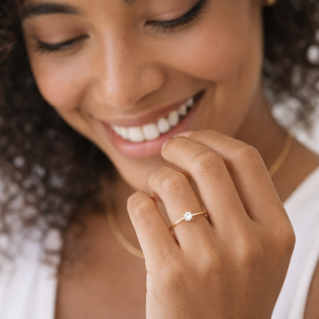 DYI Anillo promesa oro