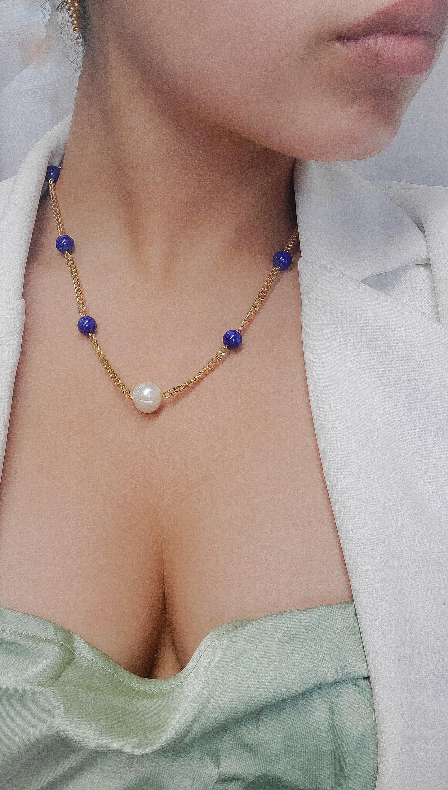 Kamari Necklace GF 16" : Santorini Colección - Estilos by Ytalia