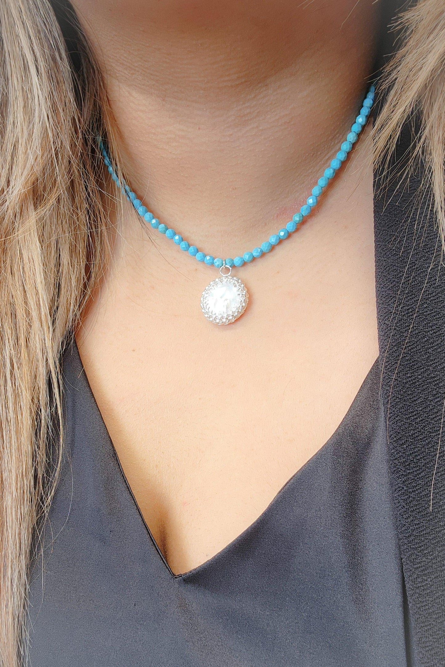 Brisas del Mar Collar plata: Mar de Azahar - Estilos by Ytalia