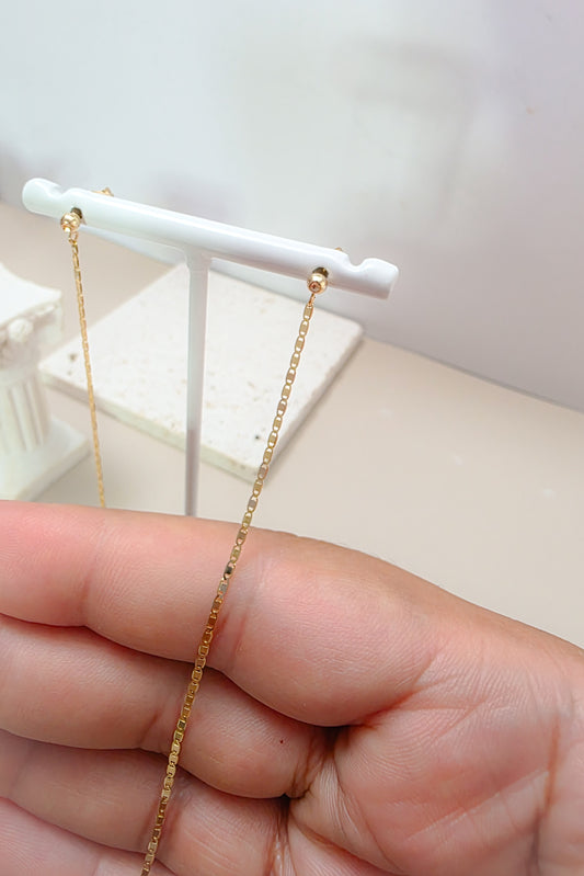 Fedora Dangle Earring 14k