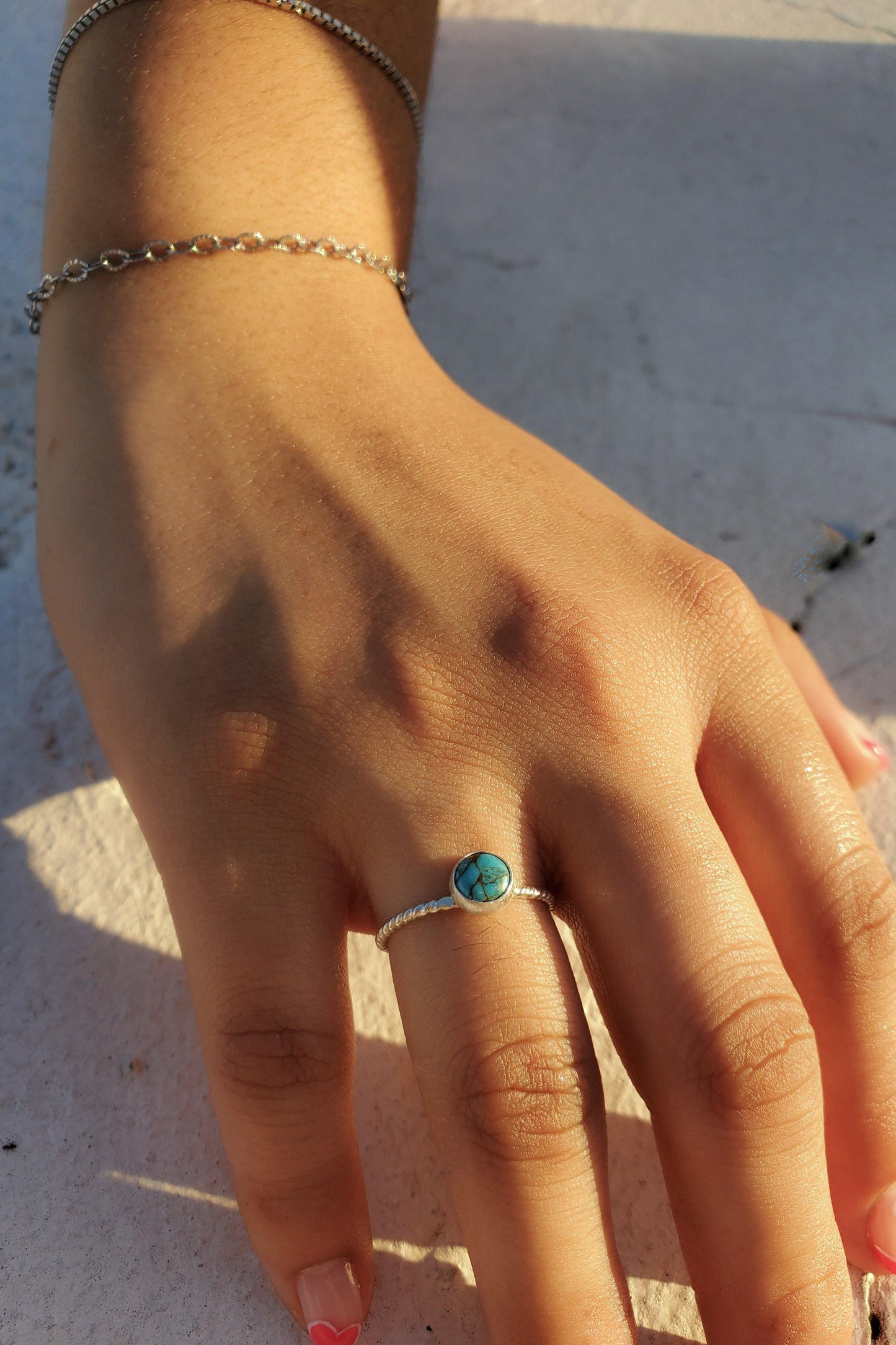 Lilith Anillo Silver : Turquesa - Estilos by Ytalia