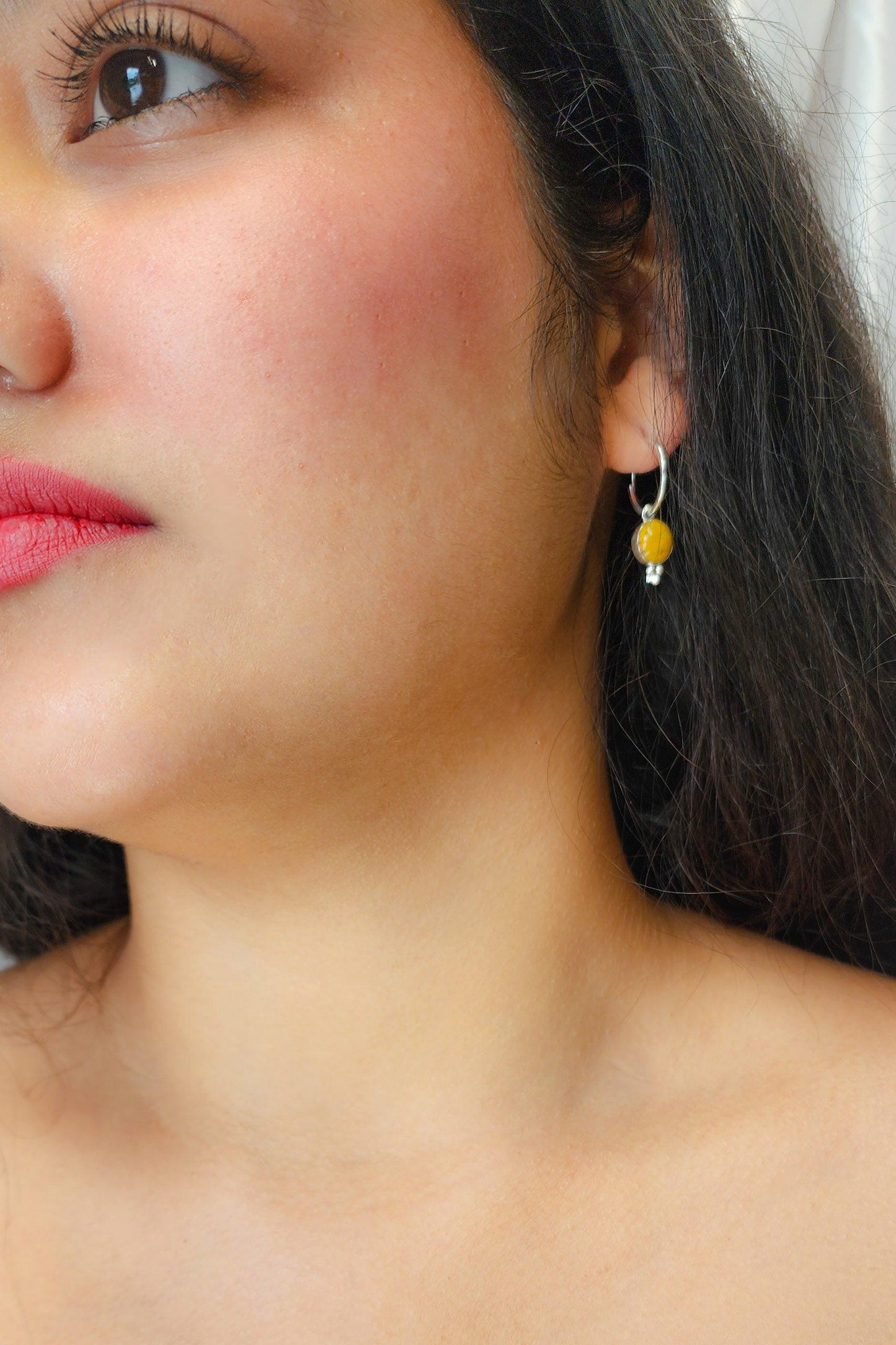 Lalla Earrings Silver : Bumblebee - Estilos by Ytalia