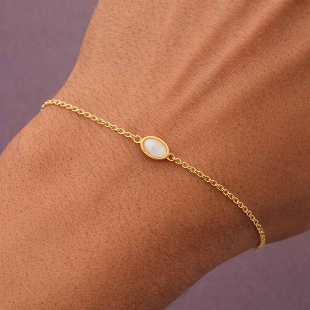 Pulsera ovalada leche materna