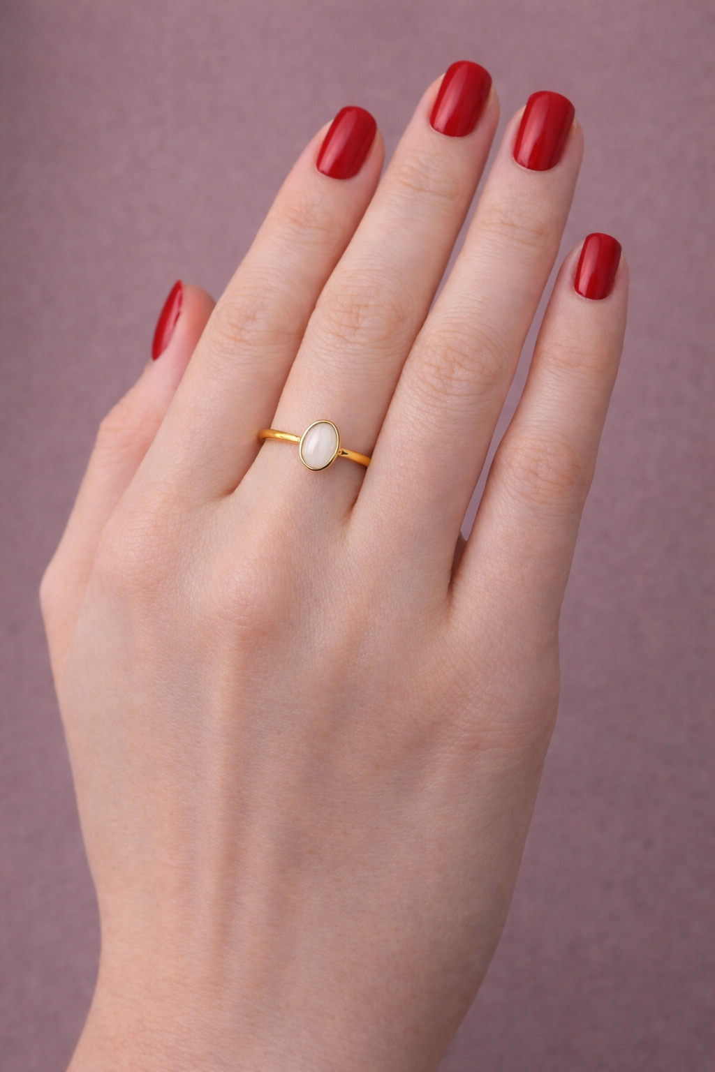 Anillo ovalado de leche materna