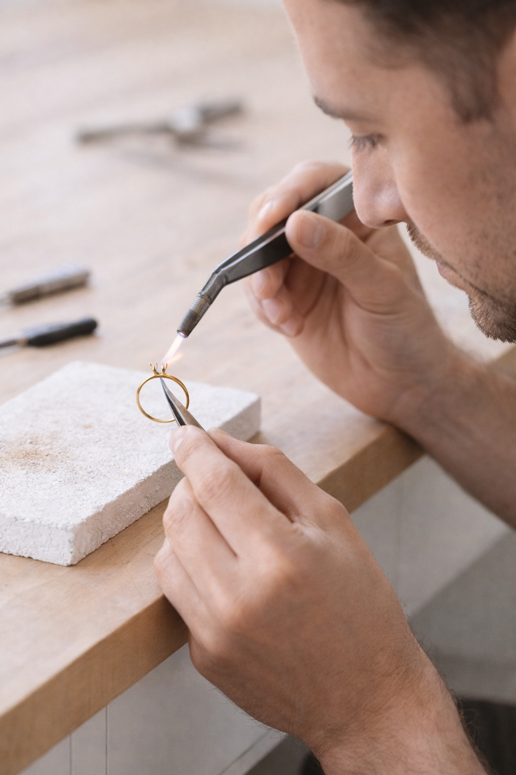 DYI Anillo promesa oro