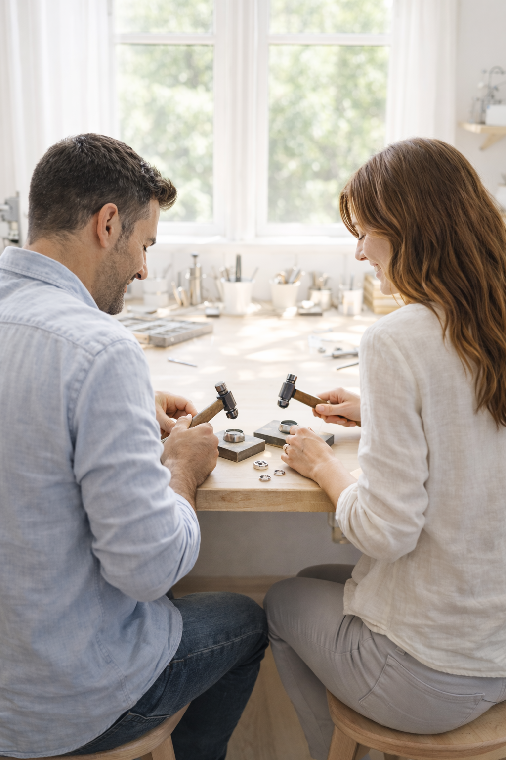 DYI Bandas de Matrimonio plata