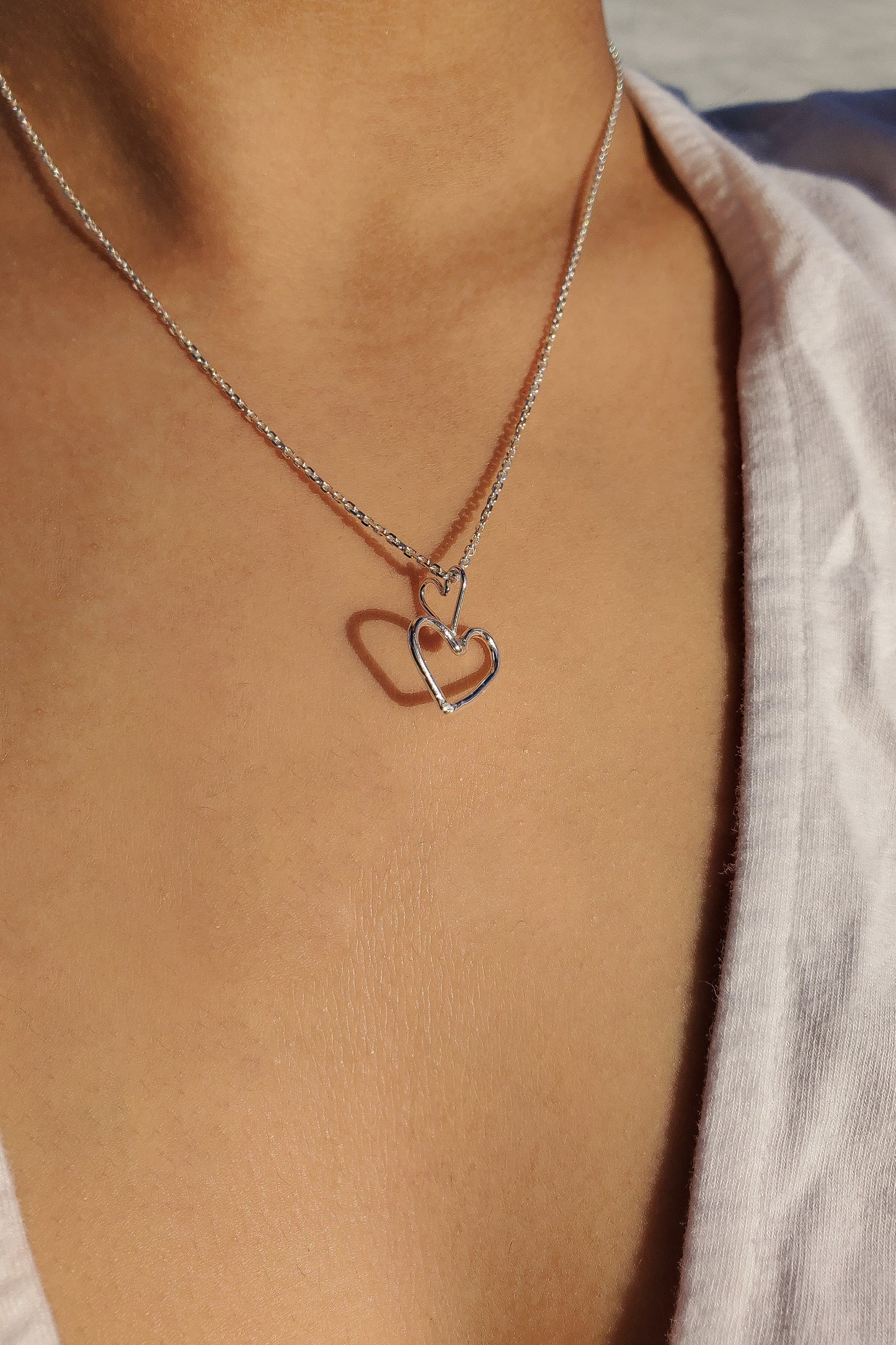 Korazon sin textura Necklace Silver : Love Energy