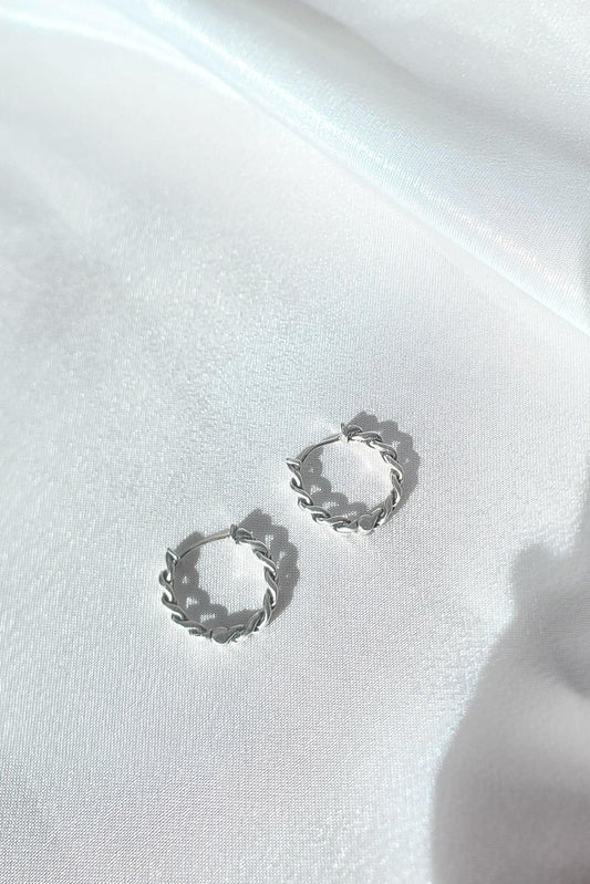 Pyrgos Earrings Silver : Santorini Colección - Estilos by Ytalia