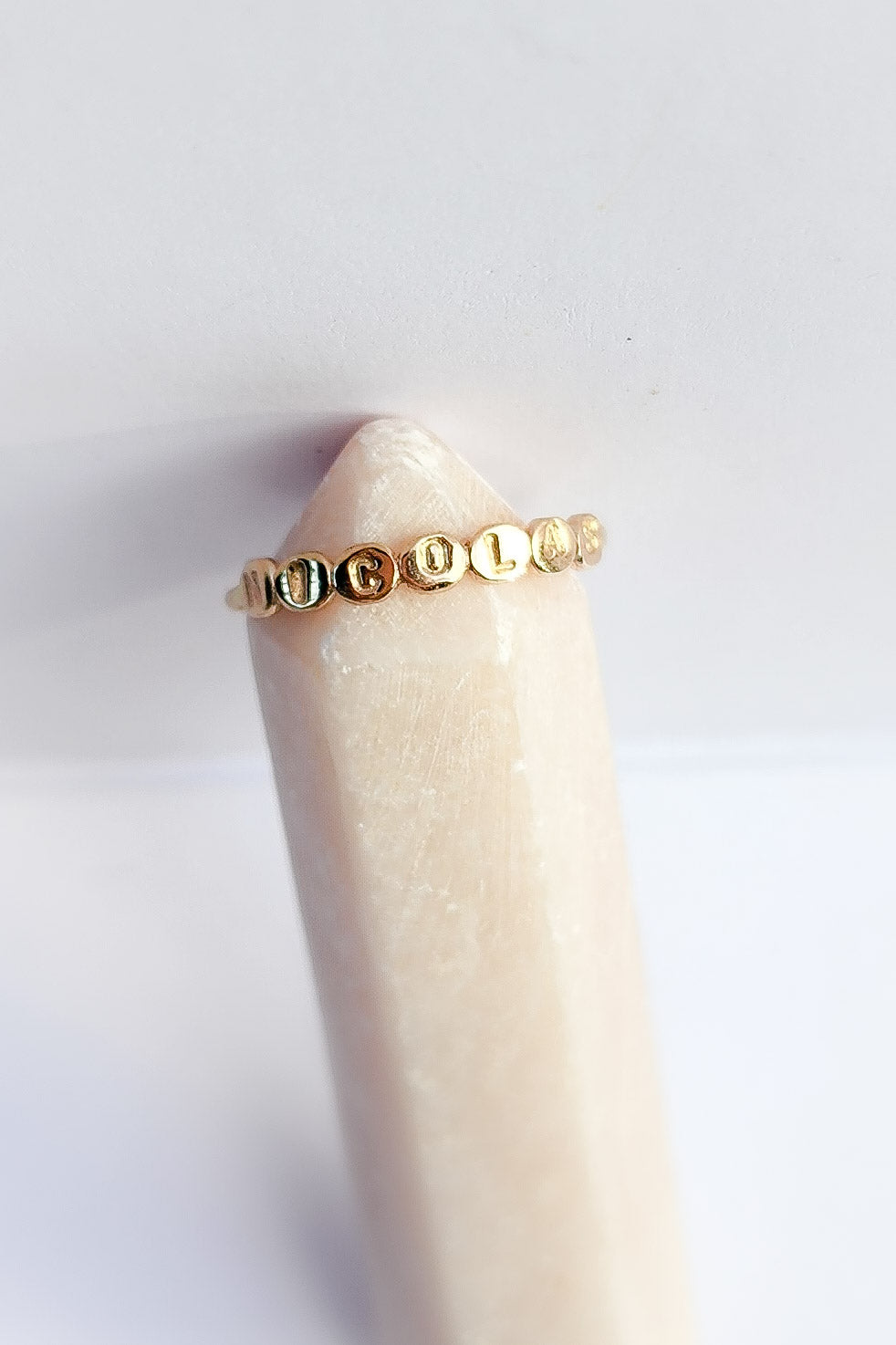 Name ring oro sólido: Custom/Solid Gold