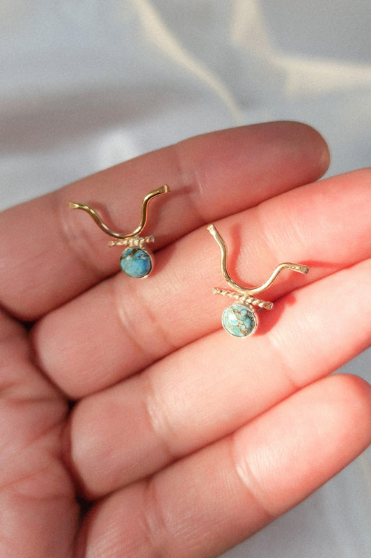 Rabi'a Earrings GF : Turquesa - Estilos by Ytalia