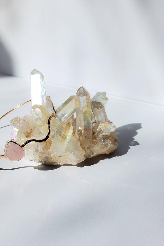 Inanna Bangle GF : Cuarzo Rosado - Estilos by Ytalia