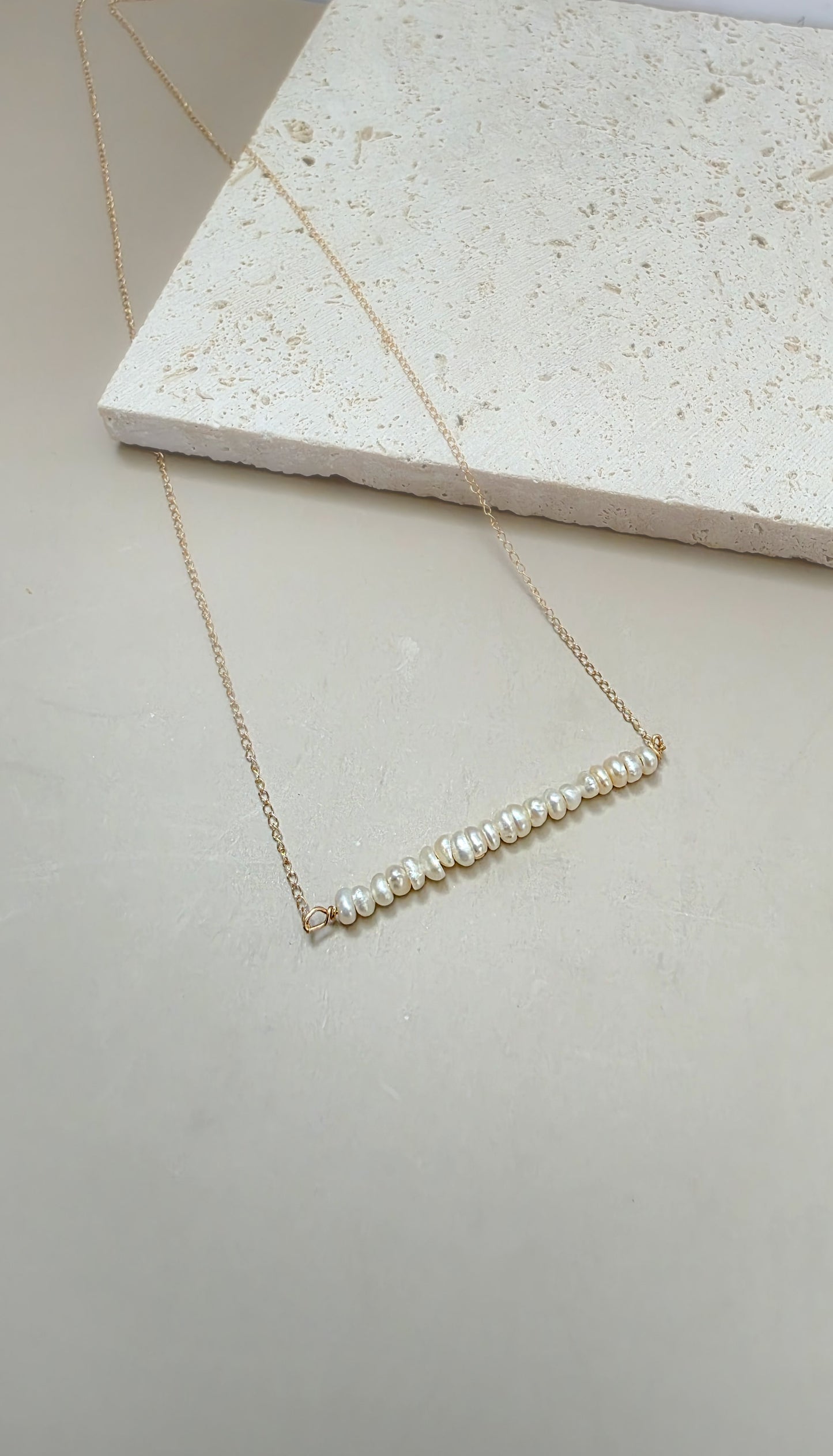 Emery Mini Gems Necklace: solid gold