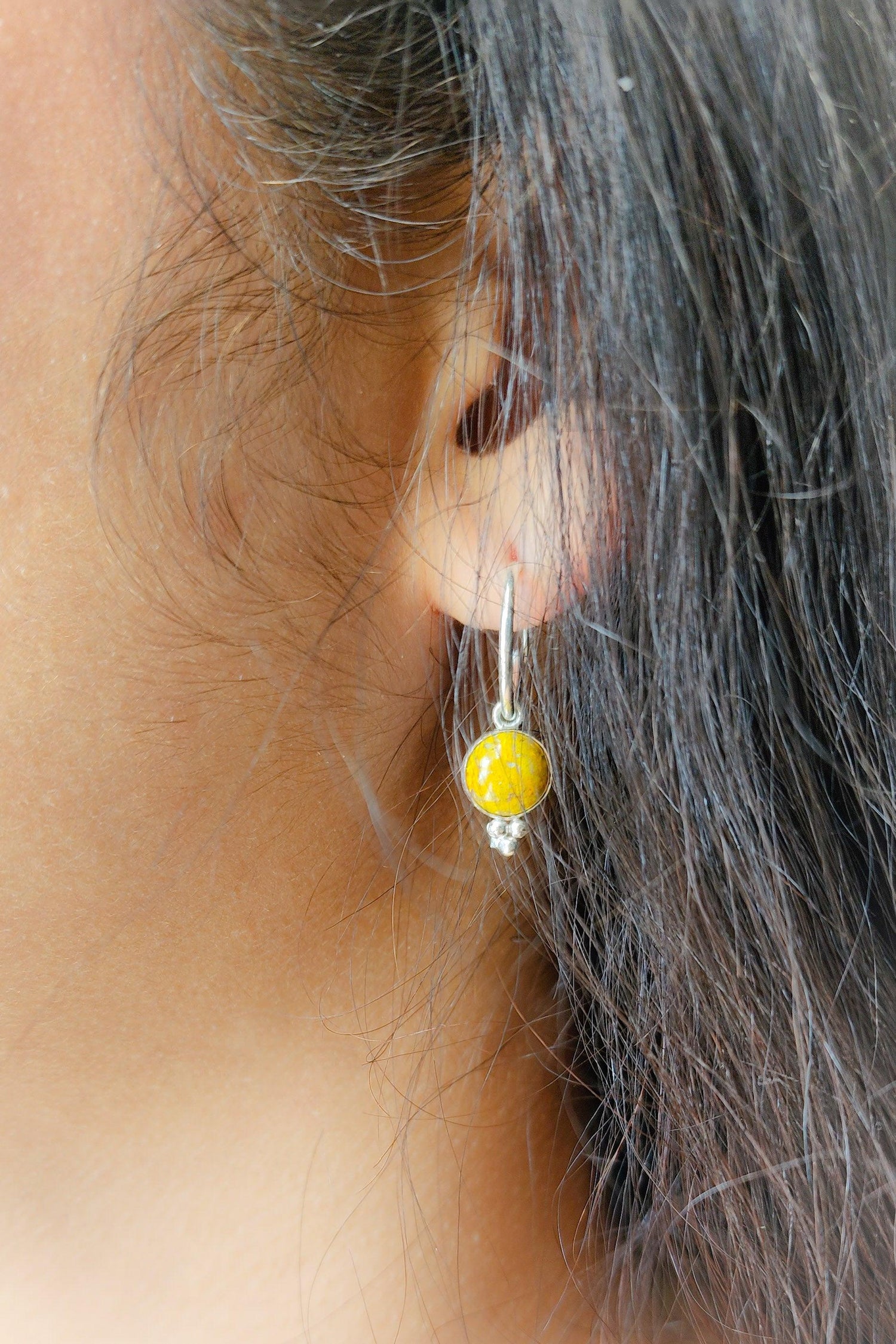 Lalla Earrings Silver : Bumblebee - Estilos by Ytalia