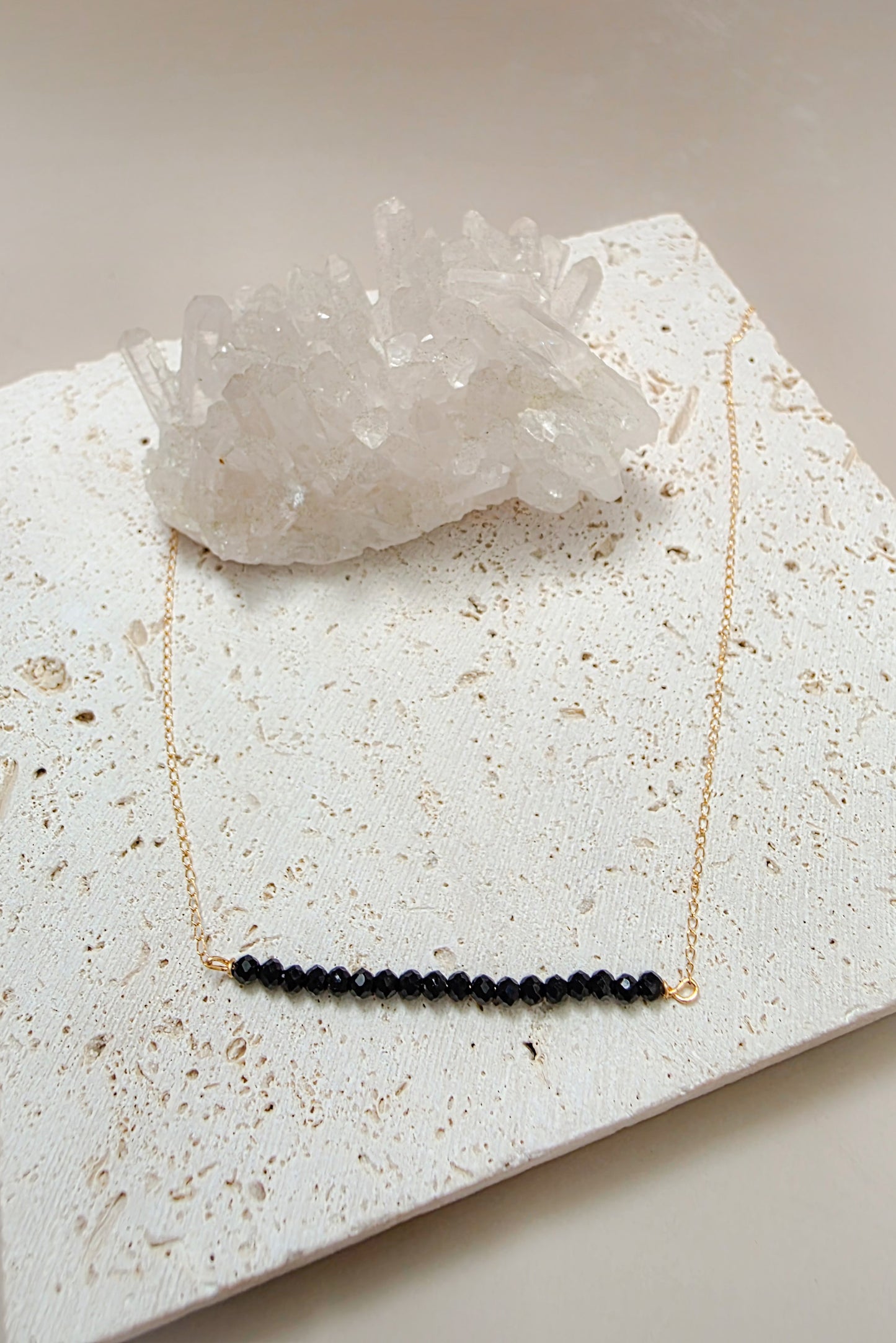 Emery Mini Gems Necklace: solid gold